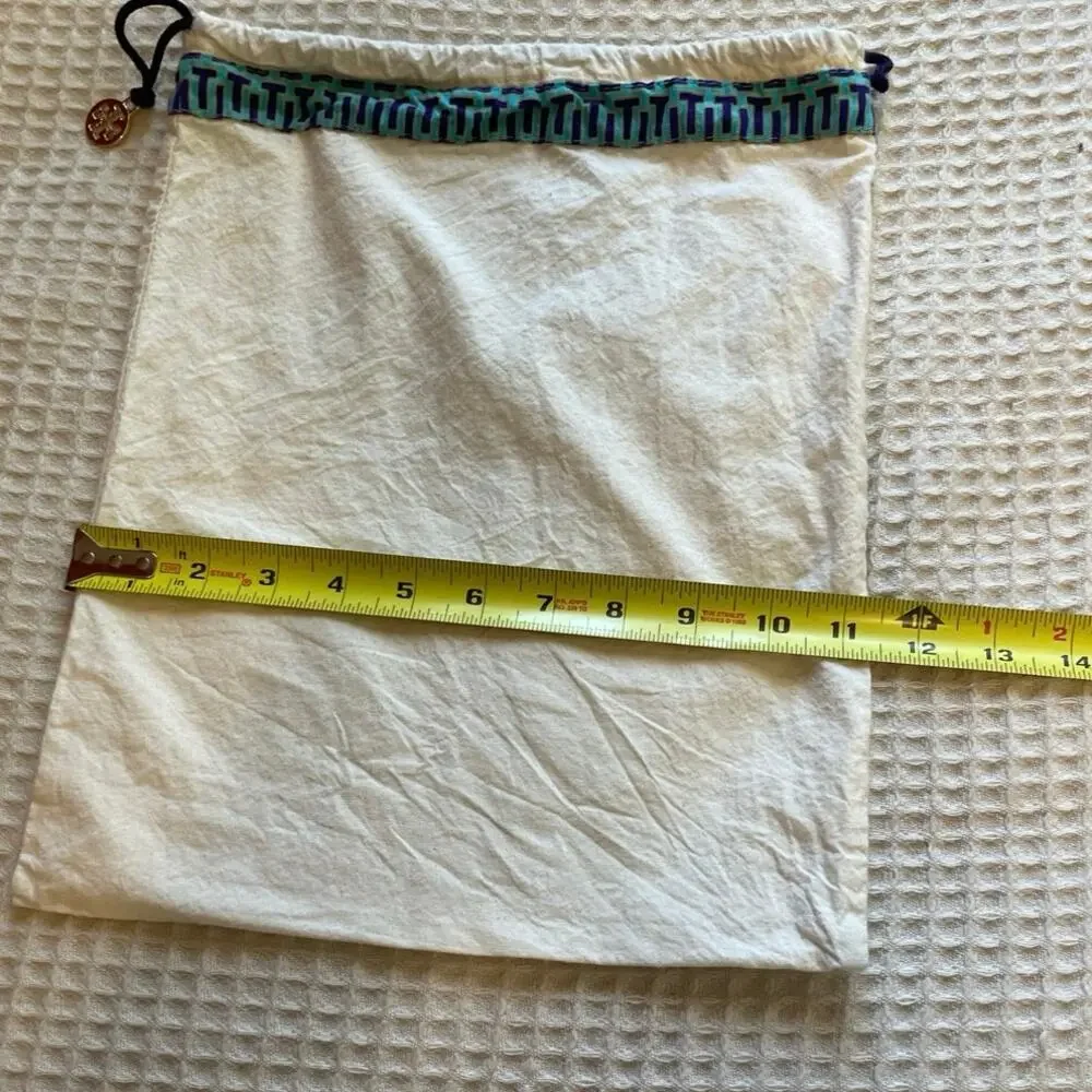 Tory Burch Draw String Embellished Dust Bag 13.5in by 11.5in